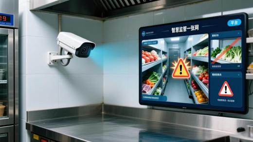 AI緊盯后廚 “智慧監(jiān)管一張網”自動抓拍違規(guī)秒預警